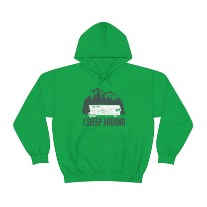 I Sleep Around - Funny Outdoors Hoodie