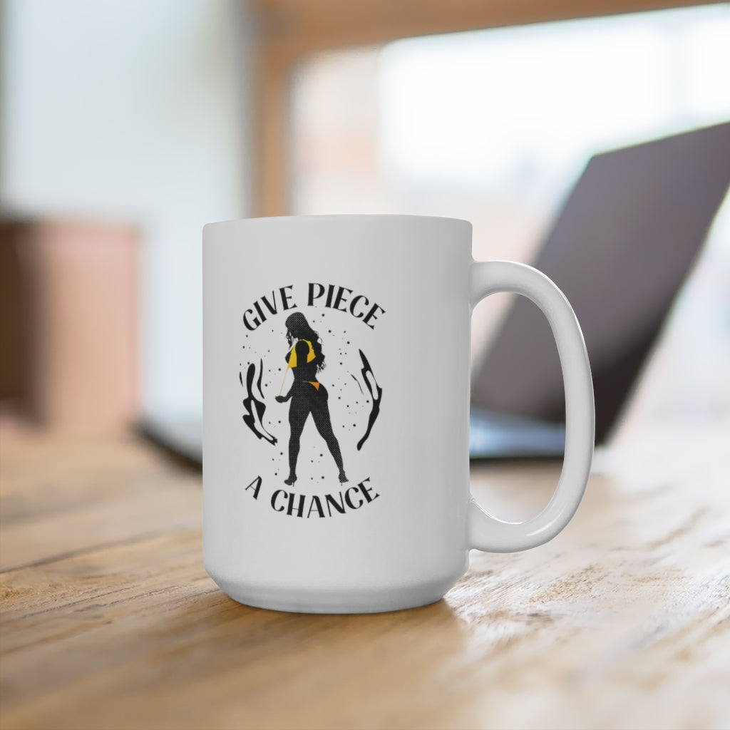 Give Piece A Chance - Funny Coffee Mug