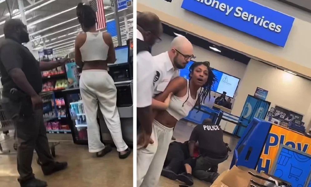 Woman busted stealing in Walmart tries fighting the cops