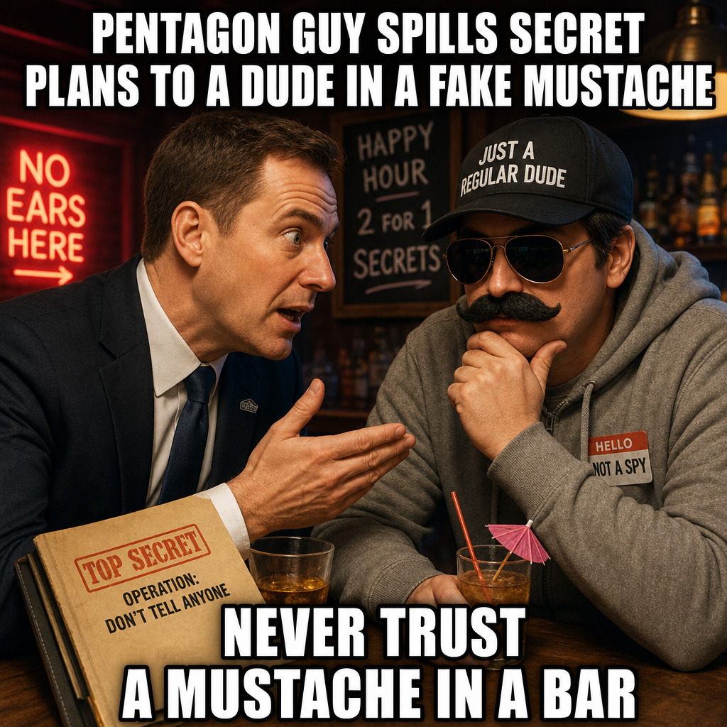 pentagon-guy-spills-secret-plans-to-a-dude-in-a-fake-mustache.jpg