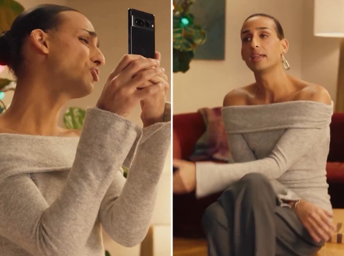 Google faces backlash over man in women’s clothes ad