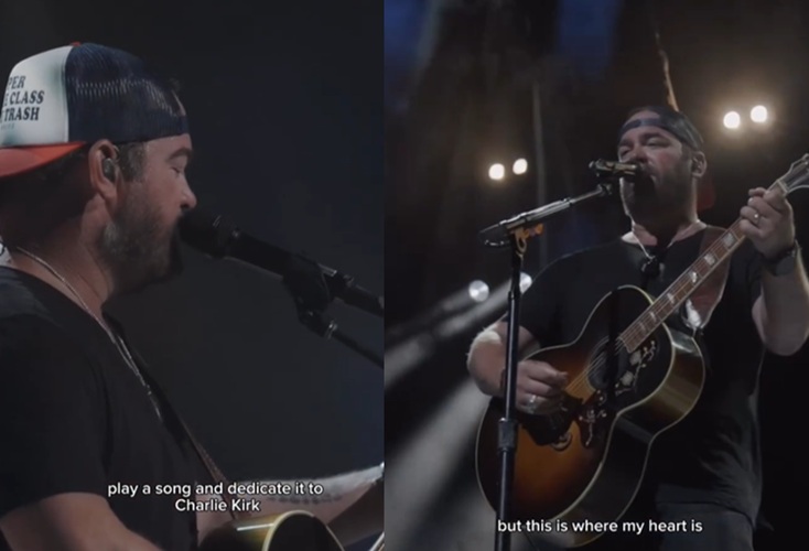 Country star Lee Brice dedicates song to Charlie Kirk