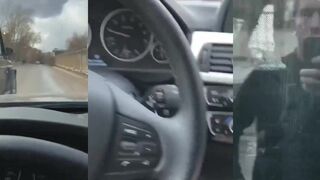 BMW ROAD RAGE learns a tough lesson