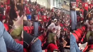 Saints fan gets STOMPED