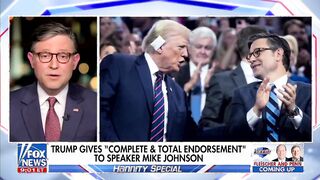 Mike Johnson responds to Trump endorsement