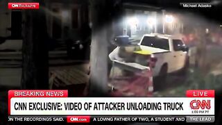 Footage of New Orleans attacker unloading Ford Lightning at AirBnB that was set on fire