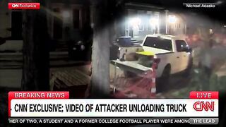 Footage of New Orleans attacker unloading Ford Lightning at AirBnB that was set on fire