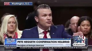 Hegseth explains tattoo to Democrats like they're 5