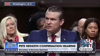 Hegseth explains tattoo to Democrats like they're 5