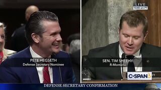 Sen. Sheehy has hilarious 'genders' joke during chat with Pete Hegseth