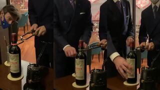 How to open a $15,000 bottle of Petrus, 1961