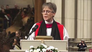 Woke bishop begs for mercy, but Americans want her tossed out of the cathedral