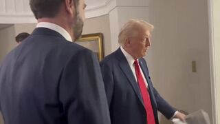 Mike Johnson records JD Vance's first time in Oval Office