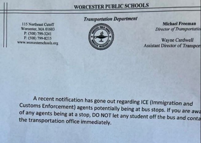 School bus drivers in MA city directed to DEFY ICE