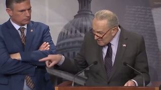 Chuck Schumer awkwardly says 'People are aroused. I haven't seen people so aroused in a very, very long time'