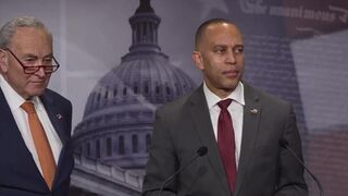 Hakeem Jeffries sounds mad USAID is accused of waste and fraud