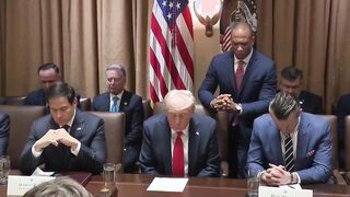 HUDSEC Scott Turner leads President Trump's cabinet in prayer