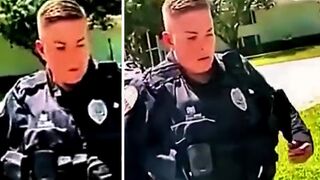 Female officer fired after holding guy at gunpoint after HE CALLED 911