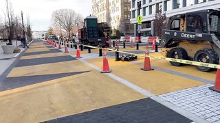 Crews begin removing “Black Lives Matter Plaza” mural in DC