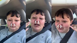 You have something on your nose