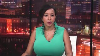 Woman reports on roadblock, but people noticed something else