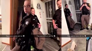 When you're entitled, but the cop only weighs 12 lbs