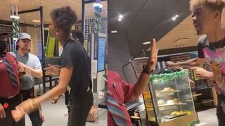 McDonalds customer suffers McMeltdown when asked to stop smoking and drinking in the store