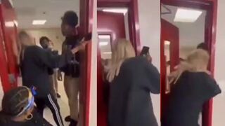 Teacher gets SOCKED in the face