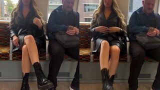 She sits next to you. What happens next?