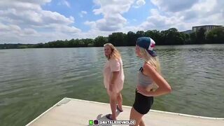 Natalie Reynolds ran away after woman who can't swim jumps into lake