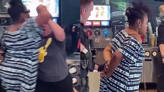 Woman starts fight at McDonald's over free water