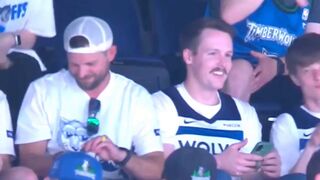T-Wolves fan caught taking a bump on the Jumbotron