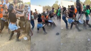 Dirk Bike show turns into ALL OUT BRAWL