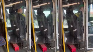"I ain't giving him no money" - woman refuses to pay the bus fare