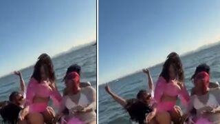 Boat sinks and people had funny comments on why