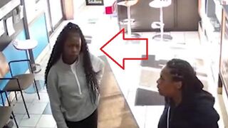 Woman tried to run without paying phone repair bill, but DOOR WAS LOCKED