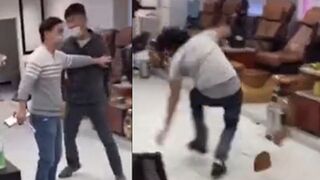 Thug smashes up Asian nail salon and demands money back