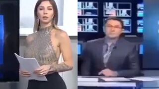 News anchor caught checking out co-worker