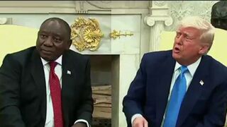 Trump shows South African President video of his own government calling for genocide of white farmers