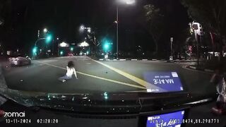 Crossing on a green light while on the phone was terrible idea