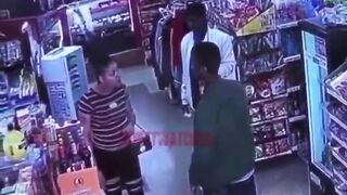 Dude slaps woman's butt, she comes back with boyfriend