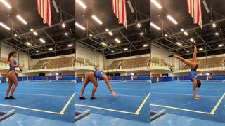 Gymnastics gal has skills