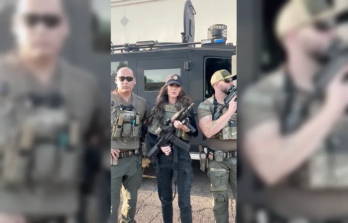 Kristi Noem sparks backlash with firearm photo-op