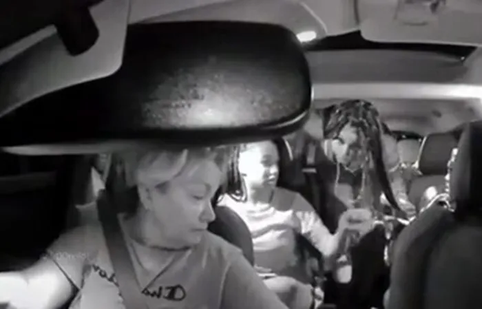 Uber driver gets jumped by a group of hoopty women