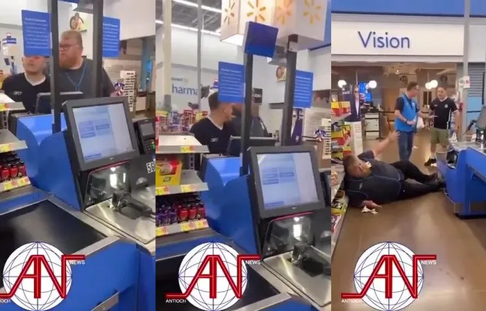 Walmart employee tries choking customer for stealing from self-checkout