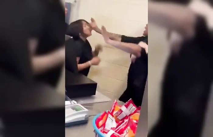 Shocking brawl caught on camera OMG