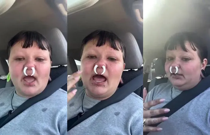 You have something on your nose