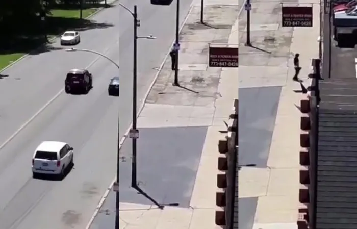 Dude throws rocks at car, instantly regrets it