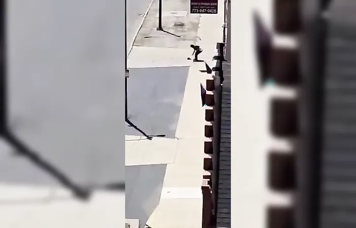 Dude throws rocks at car, instantly regrets it