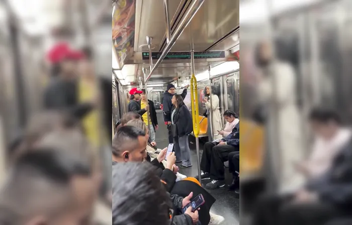 Woman falls on her face chasing guy in MAGA hat
